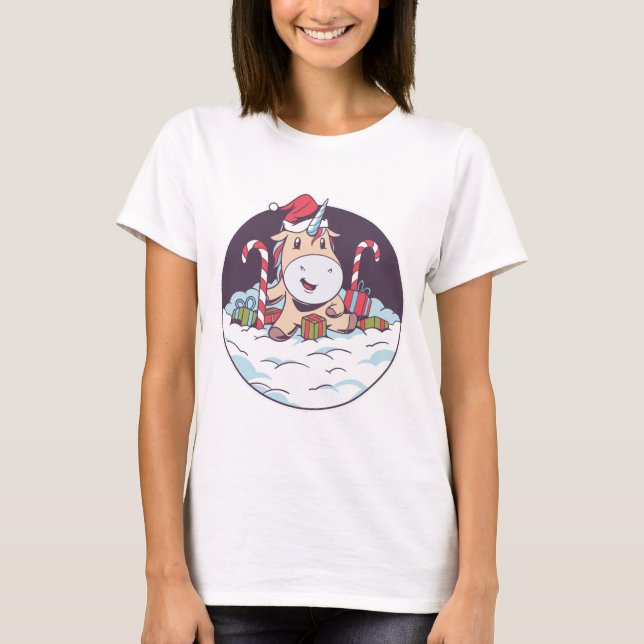 Camiseta Papais noeis Unicorn (Frente)