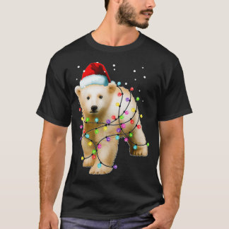 Camiseta Papais noeis Urso Polar, Natal, Homens Mulheres Cr