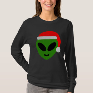 Camiseta papais noeis verdes alienígena emoji