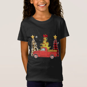 Camiseta Papais noeis Vermelhos da Árvore de Natal de Camin