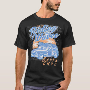 Camiseta Papais noeis viagem Surfs Cruz Vagão Legal Woodie