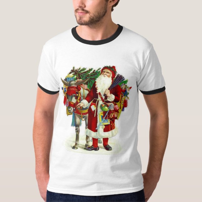 Camiseta Papais noeis vitorianos e Donkey (Frente)