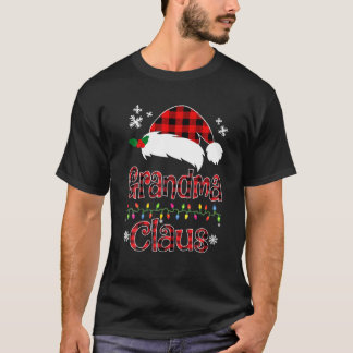 Camiseta Papais noeis Vovó Claus Família de Natal