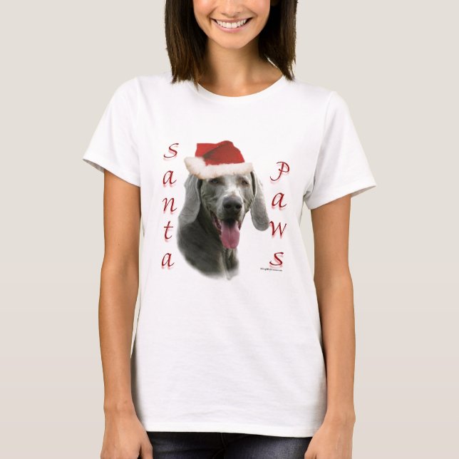 Camiseta Papais noeis Weimaraner (Frente)