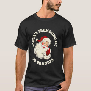 Camiseta Papais noeis Xmas me promovem a vovô grávida