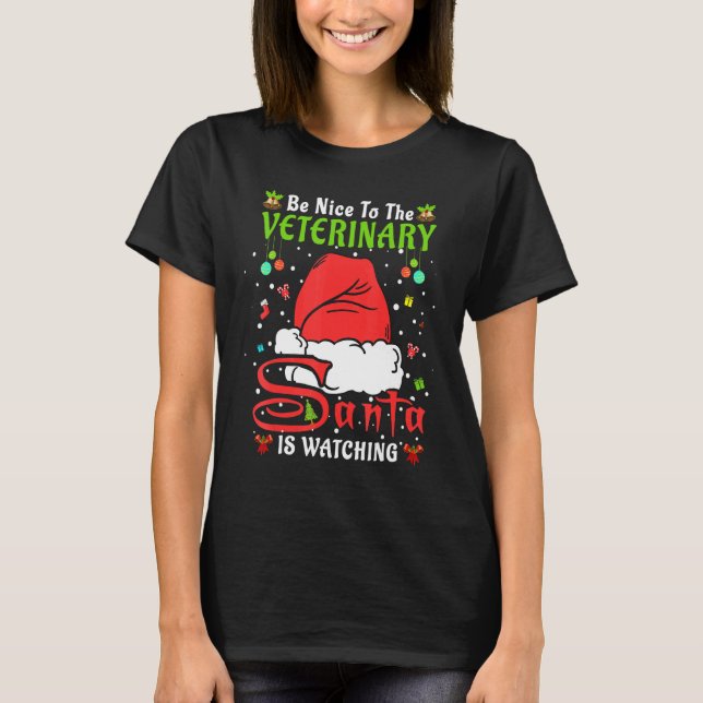 Camiseta Papais noeis Xmas Pajamas Seja Legal Para O Veteri (Frente)