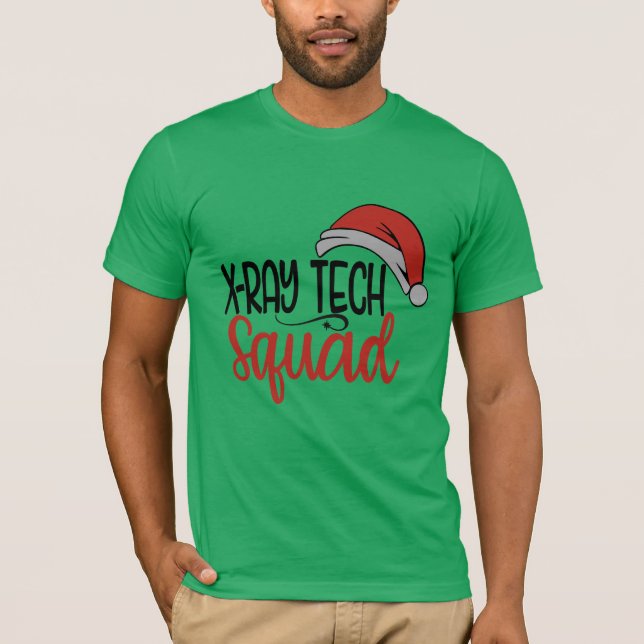 Camiseta Papais noeis xray tech squad natal design engraçad (Frente)