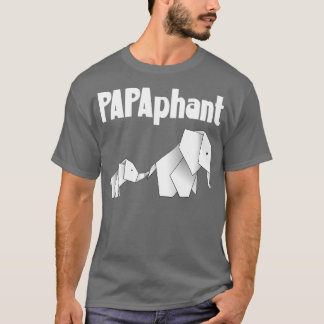 Camiseta PAPAphant Padre Elefante Pai Fatherx27s Dia Engraç
