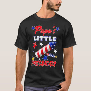 Camiseta Papas Pequeno Firecracker 4 De Julho Crianças Dive