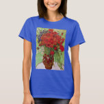 Camiseta Papas vermelhos e margaridas por Vincent van Gogh<br><div class="desc">Ainda com vida: Poppies vermelhos e margaridas de Vincent van Gogh é um apos impressionismo de arte vintage que ainda vive pintura floral. Um belo buquê de flores vermelhas de papoila e flores margaridas brancas frescas do jardim em um vaso decorativo. Sobre o artista: Vincent Willem van Gogh (1853-1890) foi...</div>