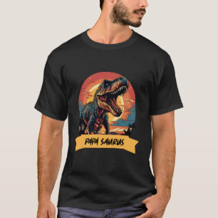 Camiseta Papasauro T Rex Dinossauro Papa Surus Avô