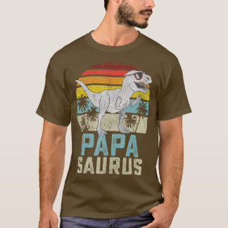 Camiseta Papasaurus Rex Dinossaur Papa Surus Família Matchi