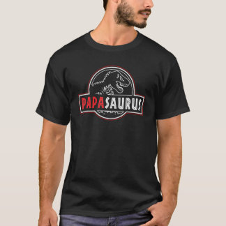 Camiseta Papasaurus Rex Dinossaur Papa Surus Matchin