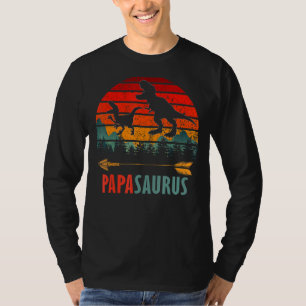 Camiseta Papasaurus T Rex Dinosaur Papa Saurus Match