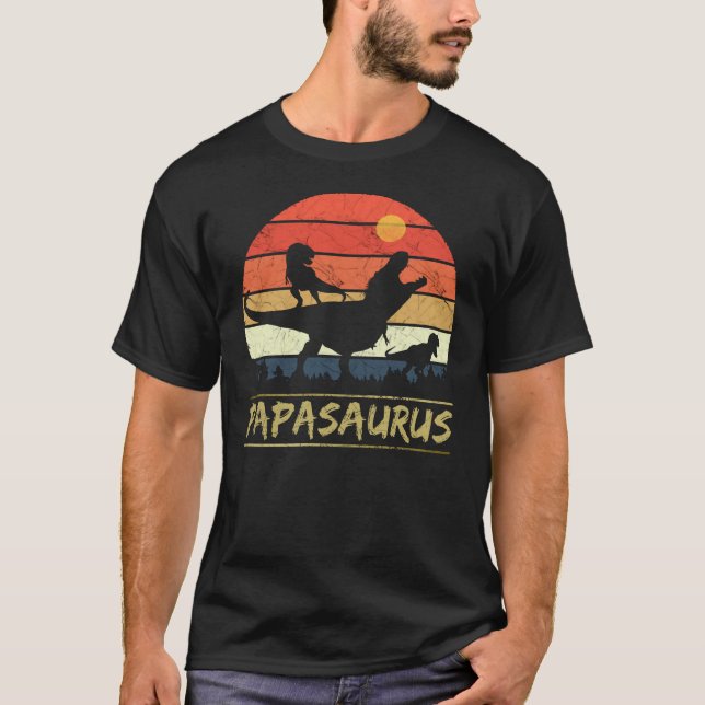 Camiseta Papassauro - Retro (Frente)