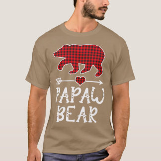 Camiseta Papaw Bear Funny Pajama Red Plaid Premium 1636