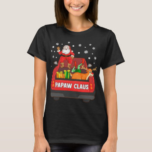 Camiseta Papaw Claus Red Truck Papais noeis Reindeer Elf Na