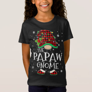 Camiseta Papaw Gnomo Xadrez Vermelha Matando Família Natal 