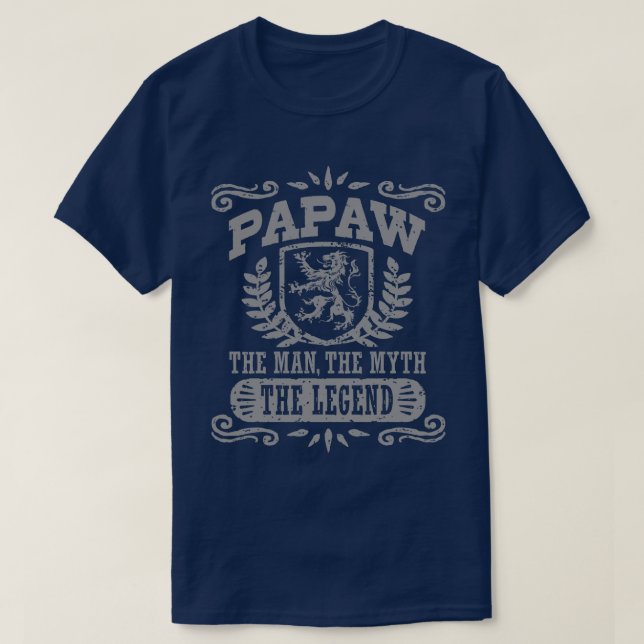 Camiseta Papaw O Homem O Mito A Lenda (Frente do Design)