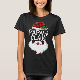Camiseta Papaw Papai Noel xadrez vermelha Natal