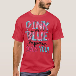 Camiseta Papaw Rosa Ou Azul Te Ama Tocar Sexo De Bebê R