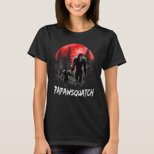 Camiseta Papaw Squatch Funny Bigfoot Pai Sasquatch Yeti Fat