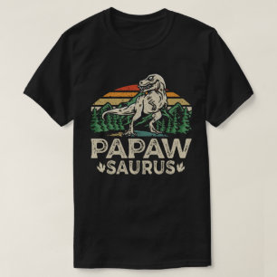 Camiseta Papawsaurus Dinosaur Dia de os pais Saurus