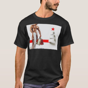 Camiseta Papel branco espiral de Natal da SlipperyJoe's com