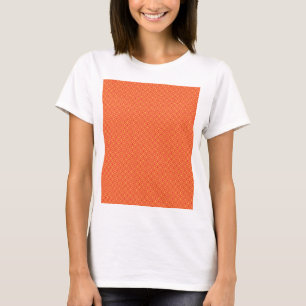 Camiseta Papel de empacotamento com um padrão laranja, re
