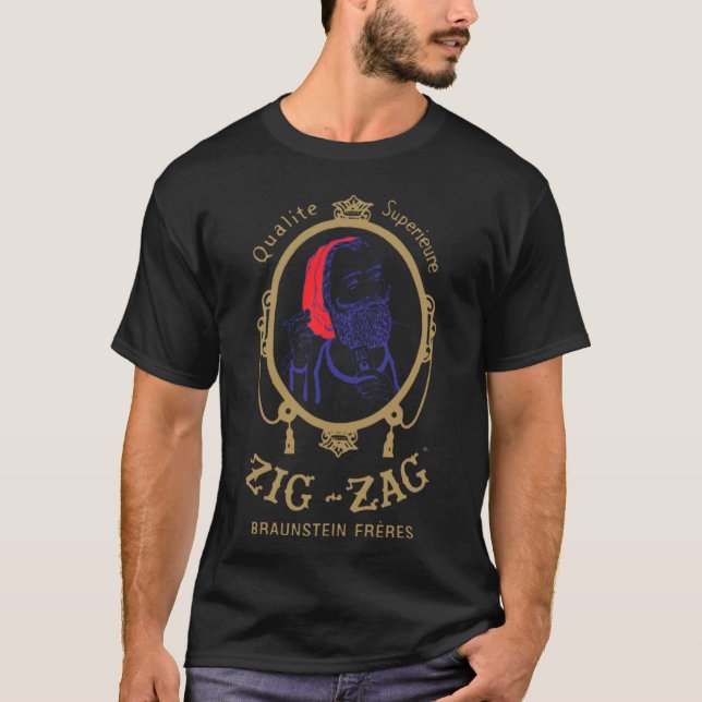 Camiseta Papel de enrolar Zig Zag engraçado (Frente)