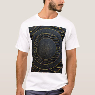 Camiseta Papel De Luxo Cortou As Fundo Do Ouro.