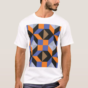 Camiseta Papel de parede abstrato Creative Design
