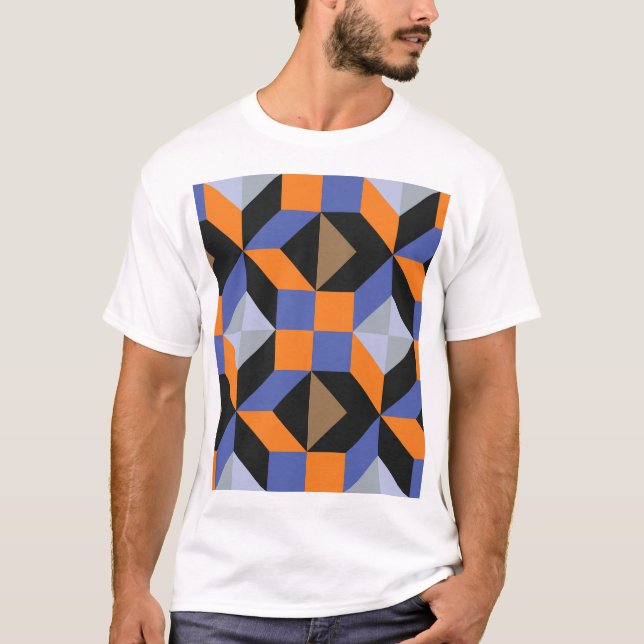Camiseta Papel de parede abstrato Creative Design (Frente)