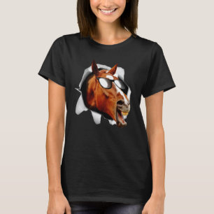 Camiseta Papel de Parede Cavalo Derby Cavalgar Corrida Anim