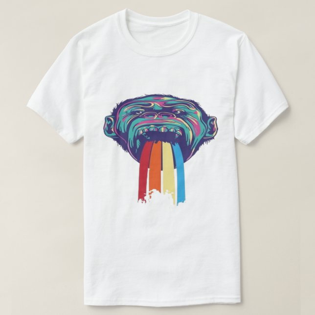 Camiseta Papel de Parede de Macaco - para o seu celular da  (Frente do Design)