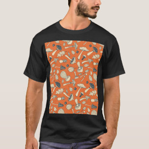 Camiseta Papel de parede Sensível de Cogumelo Doodal