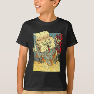 Camiseta Papel Higiênico Divertido Monstro Estilo Japonês