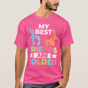 Camiseta Papel japonês dobrado origami Art Fold Paper Orig