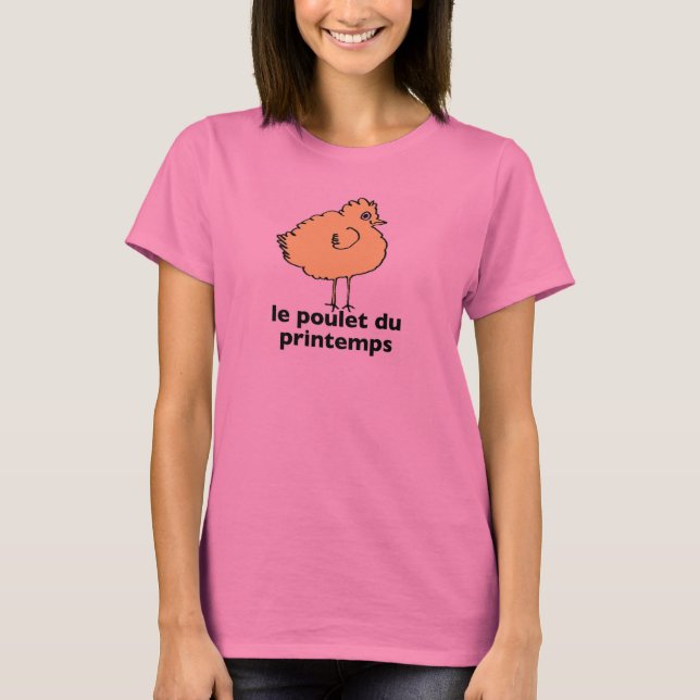Camiseta PAPEL POULET DU PRINTEMPS t-shirt feminina (Frente)