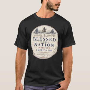 Camiseta Papel Quadrado de Placa de Papel Sob Deus