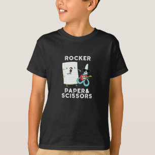 Camiseta Papel Rocker E Tesoura Jogo Engraçado Jogar Escuro