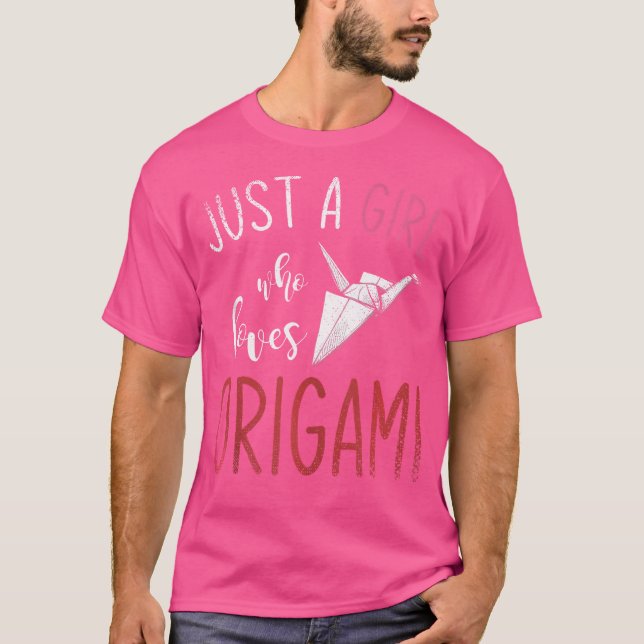 Camiseta Papelada Arte Dobrada Origami Meninas-Mestre Origa (Frente)