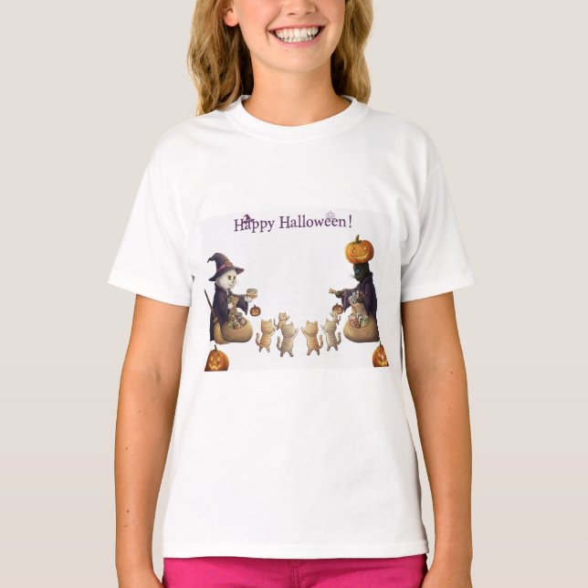 Camiseta Paper&pukku happy halloween! (Frente)