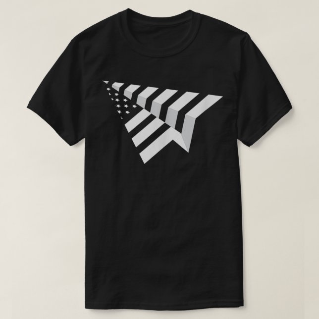 Camiseta Papers Plane USA Papers Airplane  (Frente do Design)