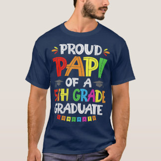 Camiseta Papi Orgulhoso De Graduação De Formando Grau 5