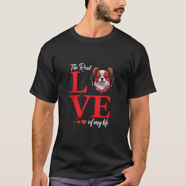 Camiseta Papillion The Real Love Of My Life Namorados Day (Frente)
