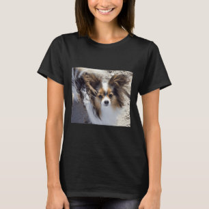 Camiseta Papillon Cão Na Praia