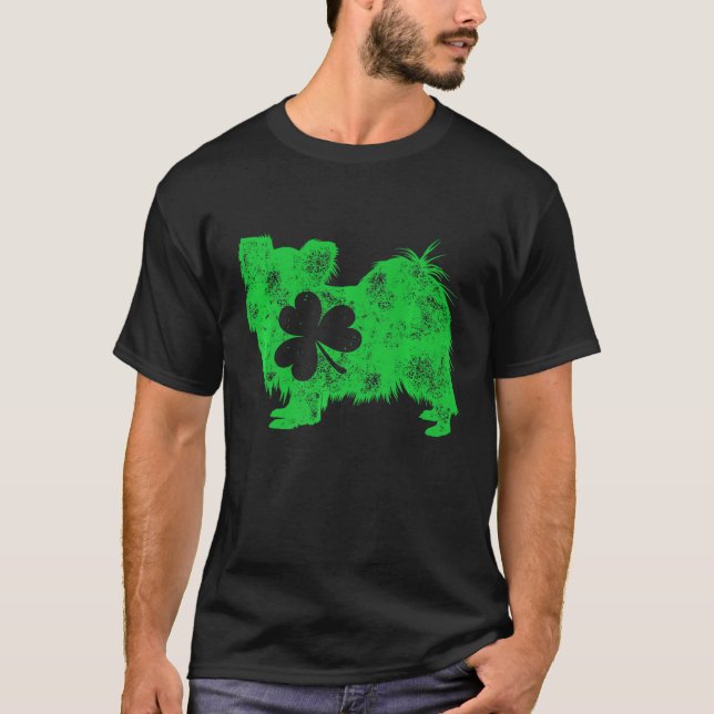 Camiseta Papillon Dia de São Patrício Shamrock Continental  (Frente)