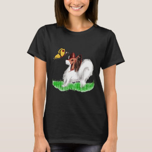 Camiseta Papillon Dog E Borboleta