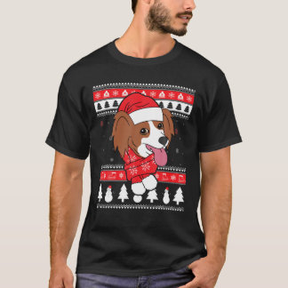 Camiseta Papillon Engraçado Cachorro Feio Presente de Natal